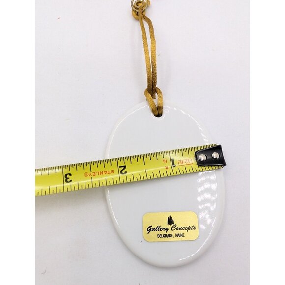 Shelburne Farms Cheddar Ceramic Ornament, Shelburn VT Cow By S Williams '06 - Picture 2 of 7